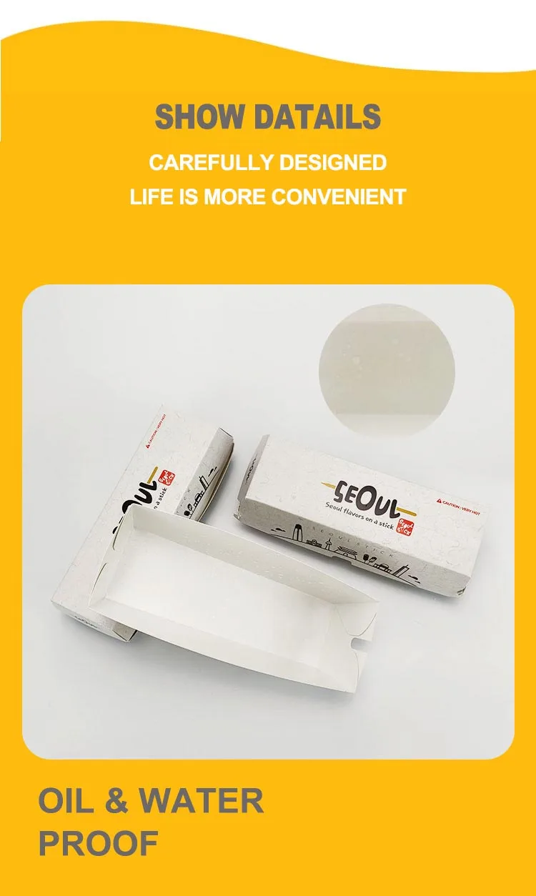 Hot Dog Paper Packaging Tray